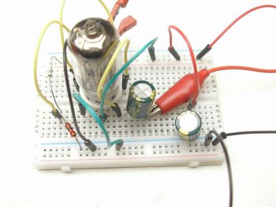 Vacuum tube works on 3.3V totally
