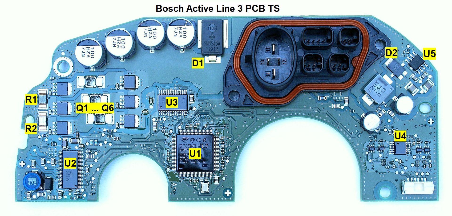 Bosch active line 3 PCB TS dismantled