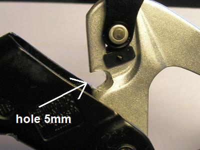 5mm hole for the magnet